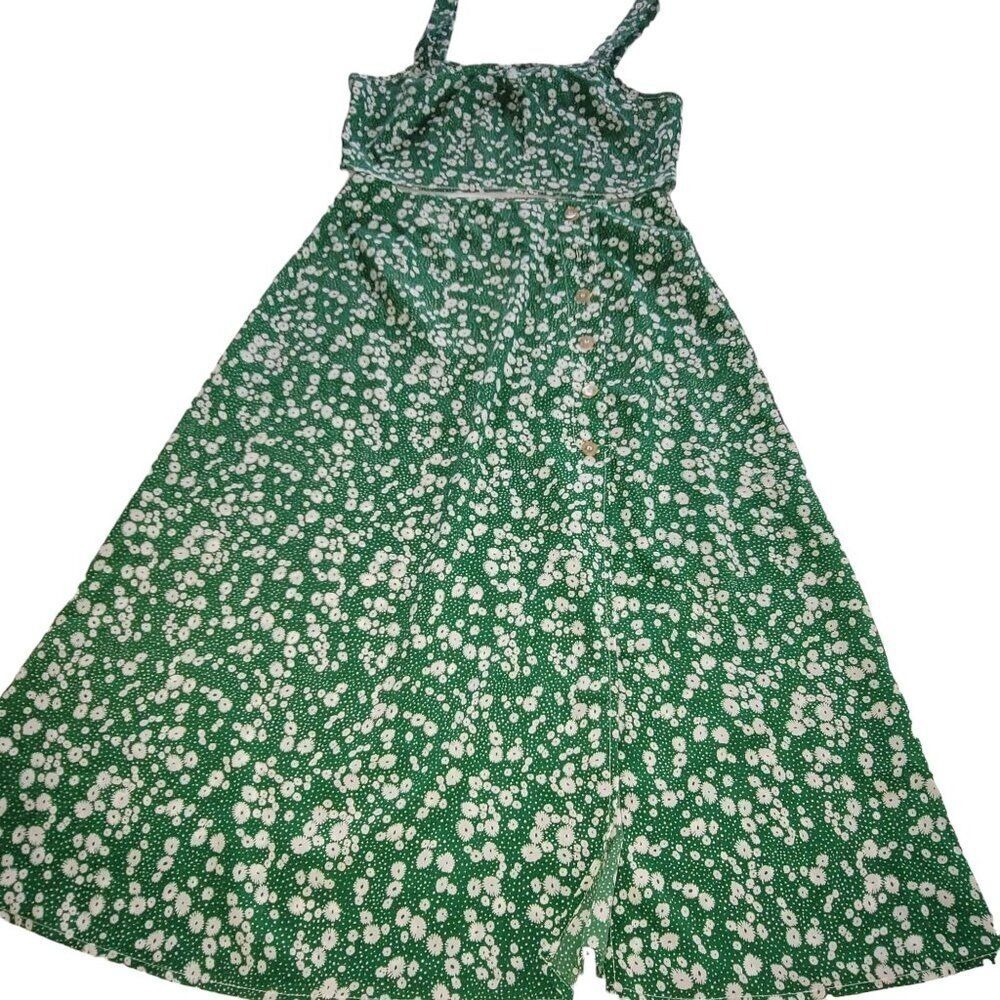 Ditsy Floral Women's Split Skirt Babydoll Cami Maxi L Boho Beach Resort Festival - Picture 10 of 10